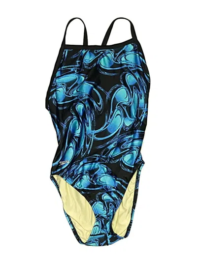 Pre-owned Speedo One Piece Swimsuit In Blue