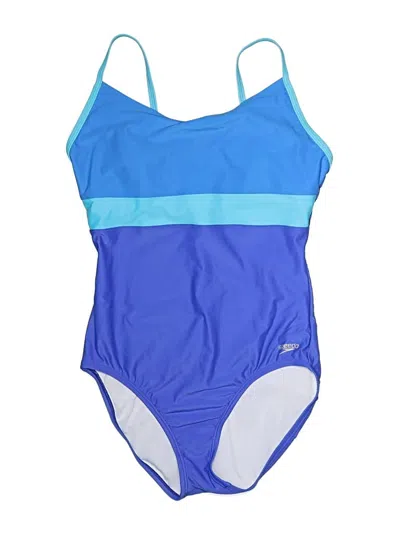 Pre-owned Speedo One Piece Swimsuit In Blue
