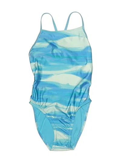 Pre-owned Speedo One Piece Swimsuit In Blue