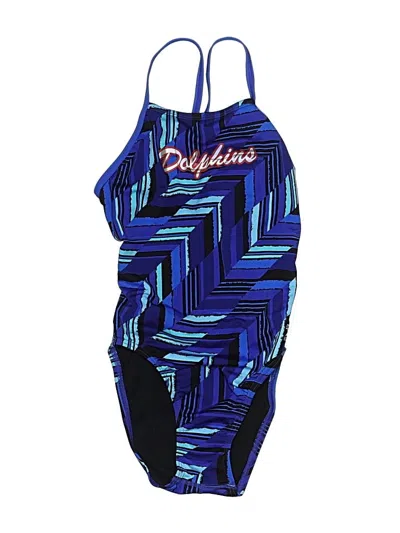 Pre-owned Speedo One Piece Swimsuit In Blue