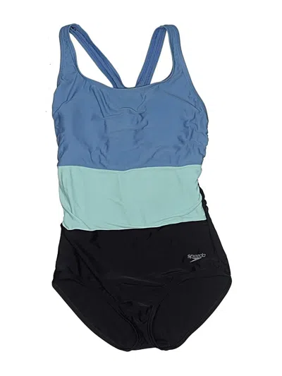 Pre-owned Speedo One Piece Swimsuit In Blue