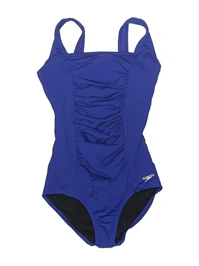 Pre-owned Speedo One Piece Swimsuit In Blue