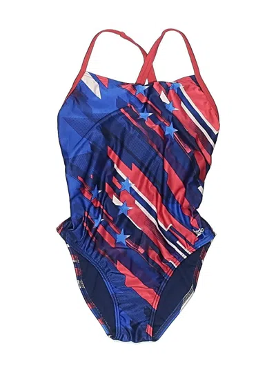 Pre-owned Speedo One Piece Swimsuit In Blue