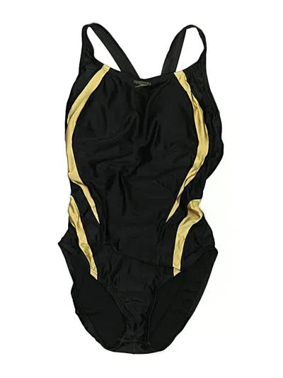 Pre-owned Speedo One Piece Swimsuit In Gold