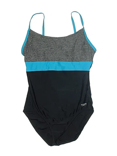 Pre-owned Speedo One Piece Swimsuit In Gray