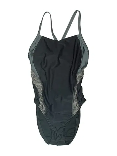 Pre-owned Speedo One Piece Swimsuit In Gray