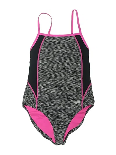 Pre-owned Speedo One Piece Swimsuit In Gray
