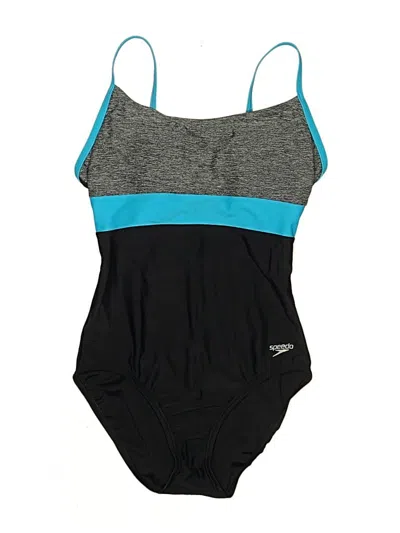 Pre-owned Speedo One Piece Swimsuit In Gray