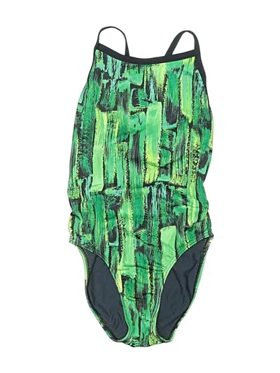 Pre-owned Speedo One Piece Swimsuit In Green