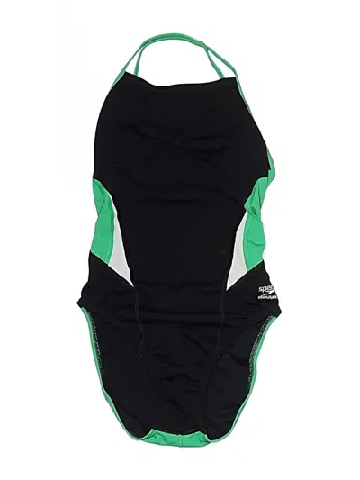 Pre-owned Speedo One Piece Swimsuit In Green