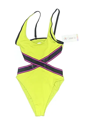 Pre-owned Speedo One Piece Swimsuit In Green