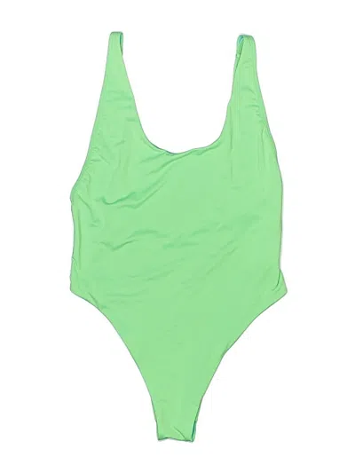 Pre-owned Speedo One Piece Swimsuit In Green