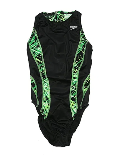Pre-owned Speedo One Piece Swimsuit In Green