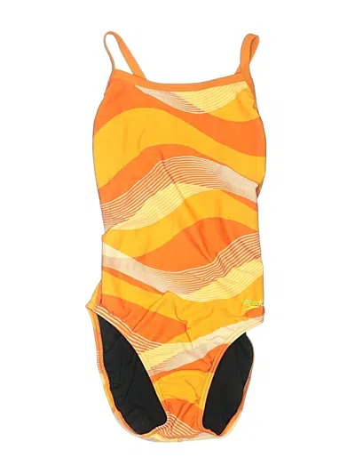 Pre-owned Speedo One Piece Swimsuit In Orange