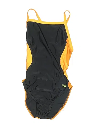Pre-owned Speedo One Piece Swimsuit In Orange