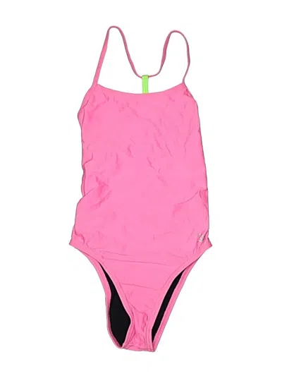 Pre-owned Speedo One Piece Swimsuit In Pink