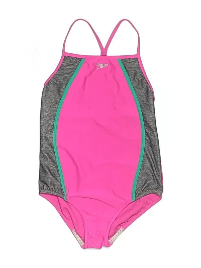 Pre-owned Speedo One Piece Swimsuit In Pink