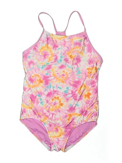Pre-owned Speedo One Piece Swimsuit In Pink