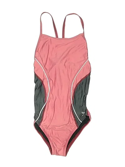 Pre-owned Speedo One Piece Swimsuit In Pink