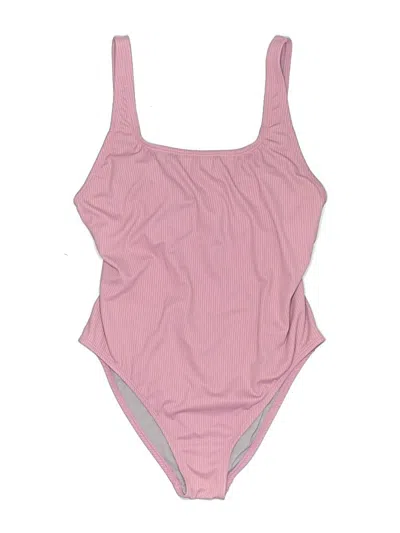 Pre-owned Speedo One Piece Swimsuit In Pink