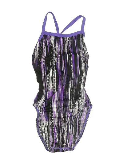 Pre-owned Speedo One Piece Swimsuit In Purple