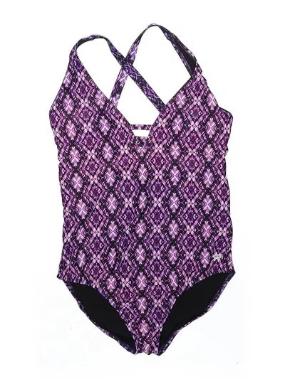 Pre-owned Speedo One Piece Swimsuit In Purple