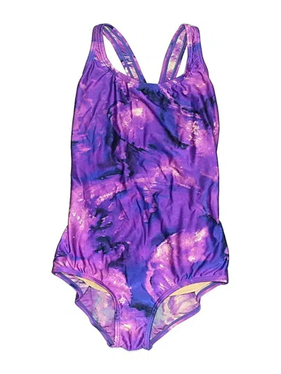 Pre-owned Speedo One Piece Swimsuit In Purple
