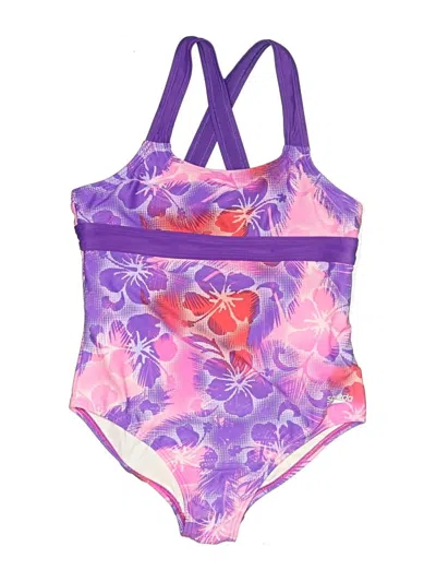 Pre-owned Speedo Kids' One Piece Swimsuit In Purple