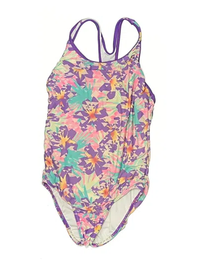 Pre-owned Speedo Kids' One Piece Swimsuit In Purple