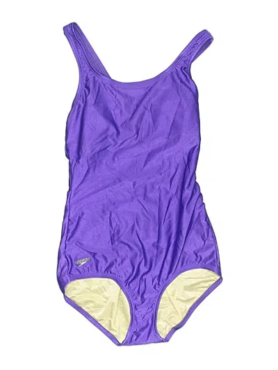 Pre-owned Speedo One Piece Swimsuit In Purple