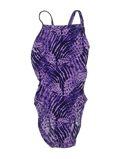 Pre-owned Speedo One Piece Swimsuit In Purple