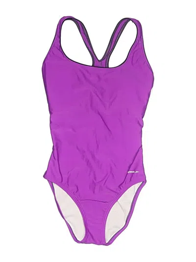 Pre-owned Speedo One Piece Swimsuit In Purple