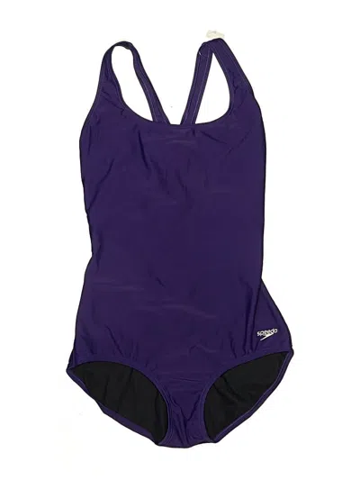 Pre-owned Speedo One Piece Swimsuit In Purple