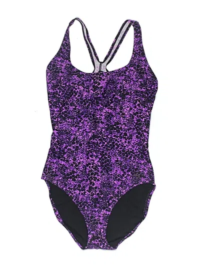 Pre-owned Speedo One Piece Swimsuit In Purple