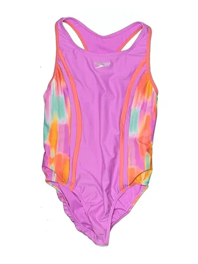Pre-owned Speedo One Piece Swimsuit In Purple