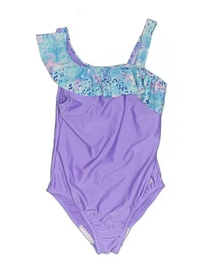 Pre-owned Speedo Kids' One Piece Swimsuit In Purple