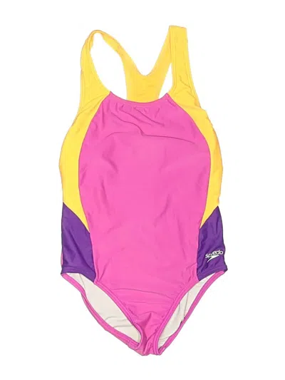 Pre-owned Speedo One Piece Swimsuit In Purple