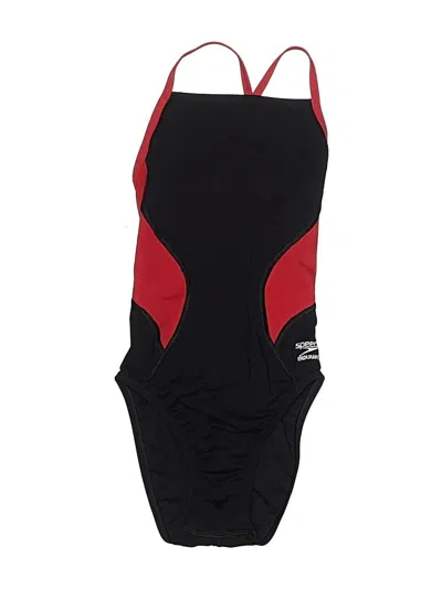 Pre-owned Speedo One Piece Swimsuit In Red