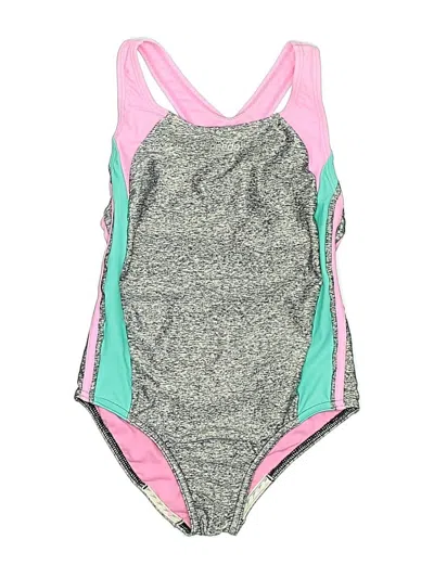 Pre-owned Speedo One Piece Swimsuit In Silver