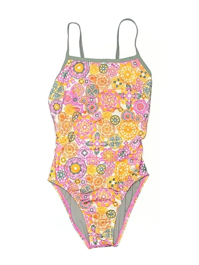 Pre-owned Speedo One Piece Swimsuit In Yellow