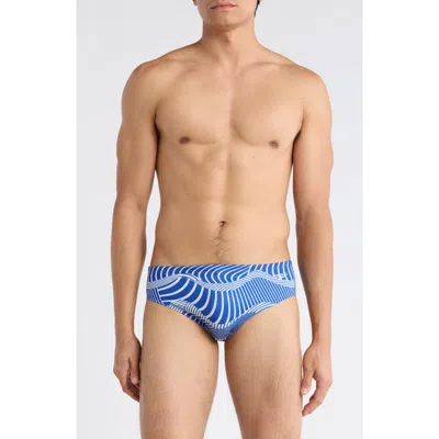 Speedo ® Print Swim Briefs In Blue
