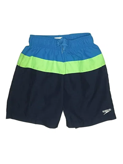 Pre-owned Speedo Kids' Rash Guard In Blue