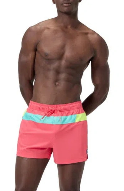 Speedo ® Redondo Edge Colorblock Volley Swim Trunks In Orange