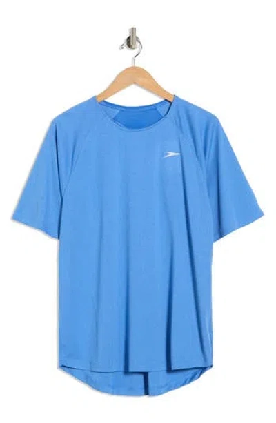 Speedo ® Short Sleeve Swim Shirt In Blue