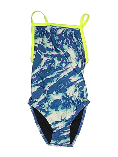 Pre-owned Speedo Sleeveless Top Blue Halter Neckline Tops