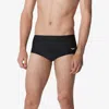 Speedo Solid Swim Brief Men's Black Stretch 5" Performance Swimwear Srt277 In Black