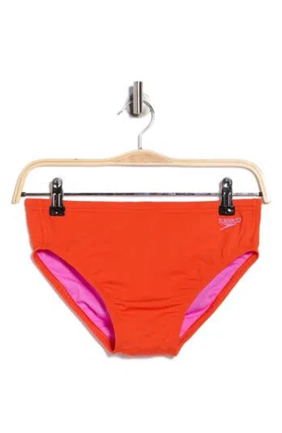 Speedo ® Solid Swim Briefs In Orange