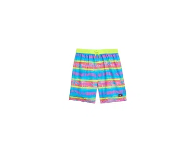 Speedo Swim Trunks Knee Length Boardshorts E-board Printed (little Kid/big Kid) Boy's Shorts Hyper Yellow:  In Multi