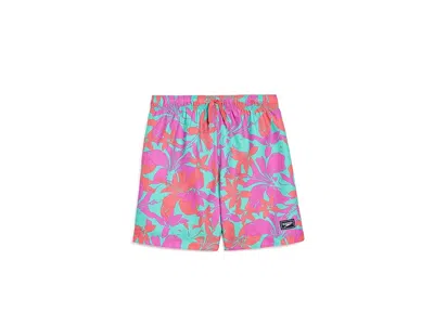 Speedo Swim Trunks Mid Length Redondo Printed (little Kid/big Kid) Boy's Shorts Arctic Glass: Xs (6-7 Littl In Multi