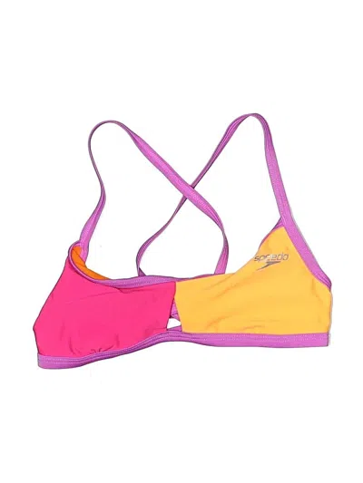 Pre-owned Speedo Swimsuit Top Pink Swimwear